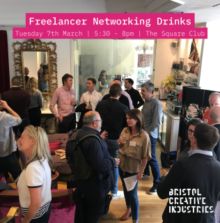 Bristol Creative Industries freelancer networking drinks