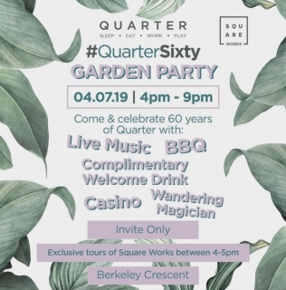 #QuarterSixty Garden Party – Members Only Event